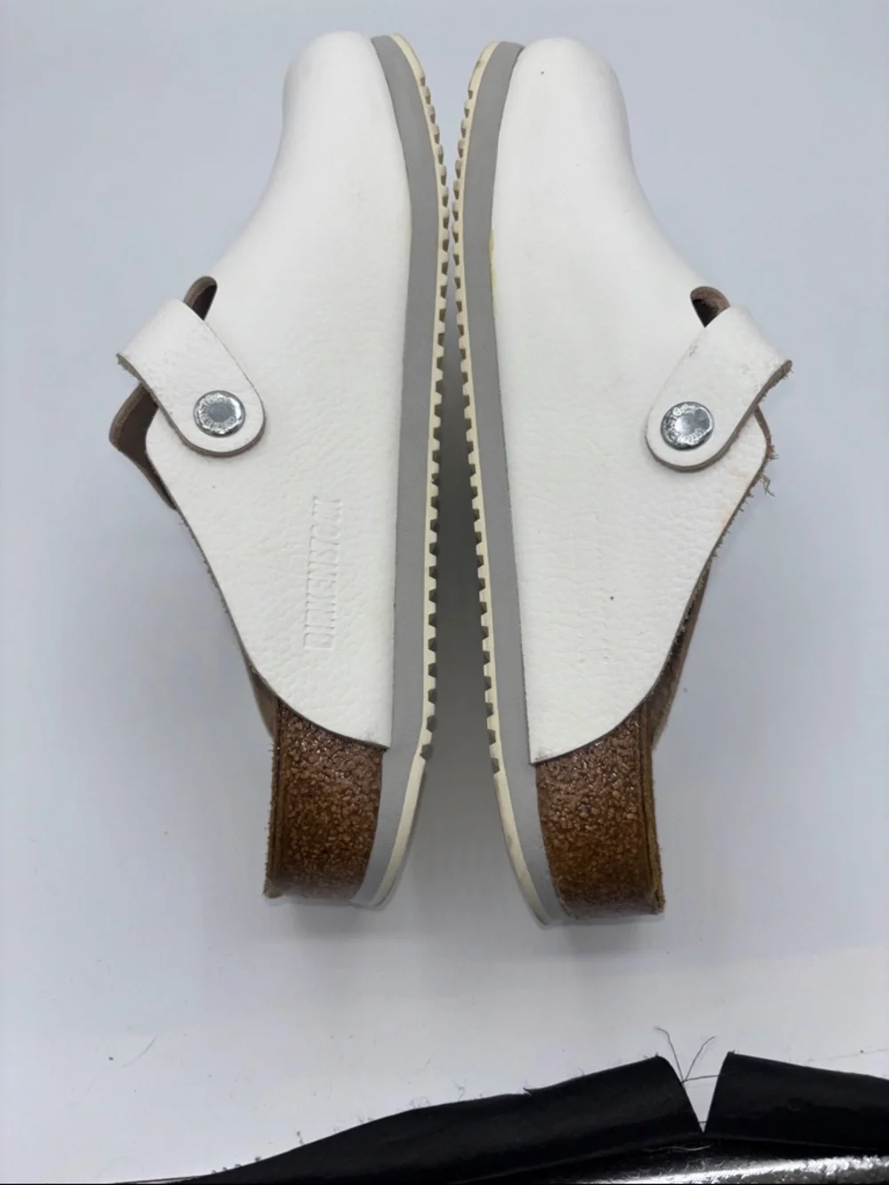 Birkenstock White Boston Clogs - Picture 6 of 14